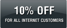 10% Off for all internet customers