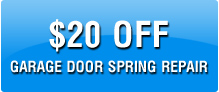 $20 off garage door spring repair